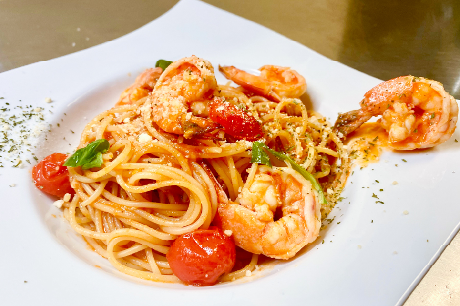 エビトマトパスタ